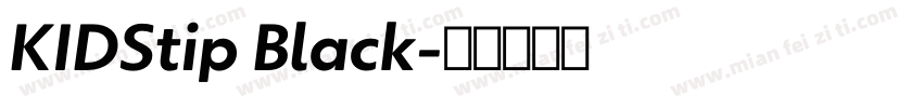 KIDStip Black字体转换